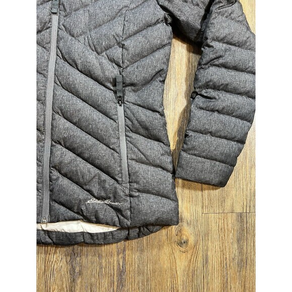 Eddie Bauer Slate Mountain Down Hooded Coat, Gray Heather, Women’s Size XS - Picture 2 of 12